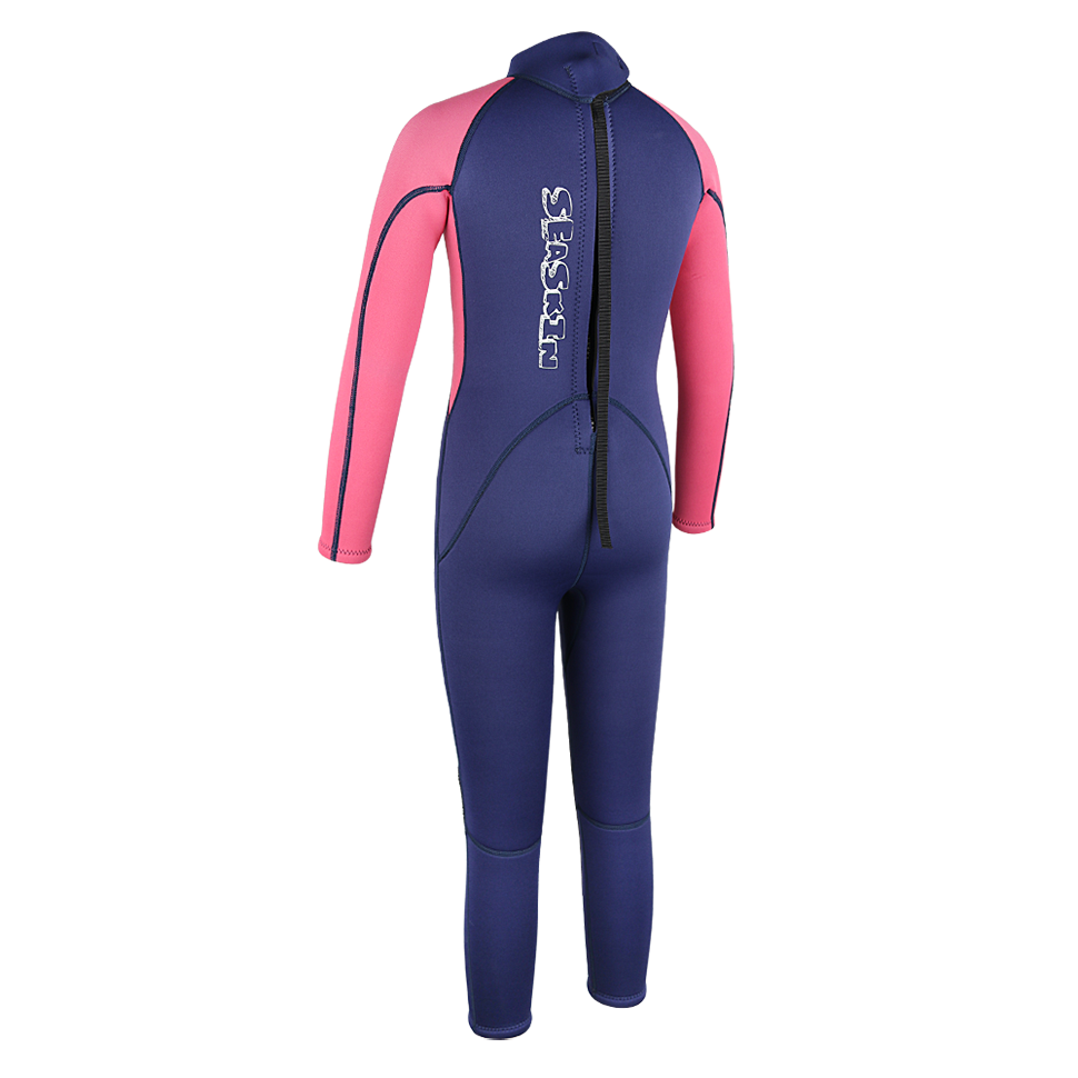 Κορίτσια Seackin Full Suit Neoprene Back Zip Wetsuit