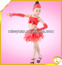 The China dance company red sequins kids dance costume