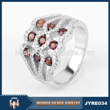 Fashion wholesale 925 silver silver jewelry red coral ring designs