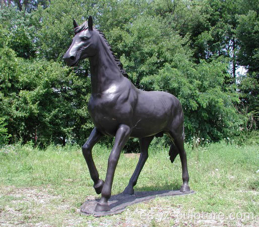 Estatua de bronce caballo de tamaño de vida