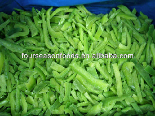 IQF green pepper strips