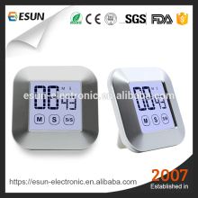 Smart Touch Screen LCD Display Magnetic Digital Kitchen Countdown Egg Timer Small Digital Oven Alarm Timer