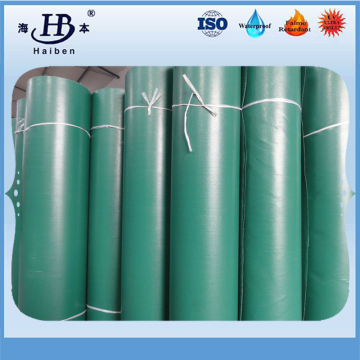 Fire resistant 400g-700g green tarpaulin cover