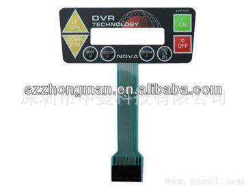Six keypads micro touch medical membrane switch