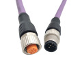 Código B m12 cable de molde macho a hembra