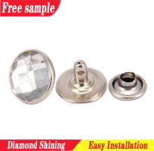 Decorative Rivet Rhinestone metal rhinestone button