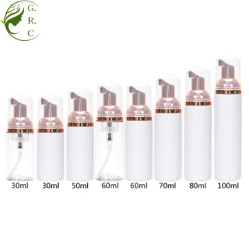 White Plastic Foam Cleanser Bottle for Liquid Soap