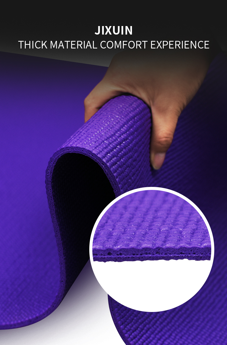 Anti slip Free Sample Logotipo personalizado Gym Cheap Gym PVC Yoga Mat para Yogamatic