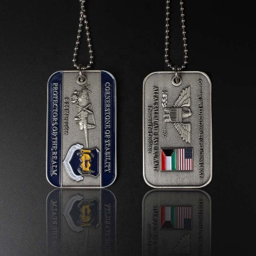 Wholesale Engraved Embossed US Military Metal Dog Tag