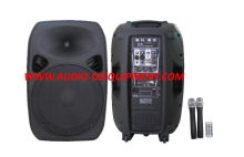 Portable Battery Powered Dj Pa Speakers , 15 Inch 80 Watt For Stage