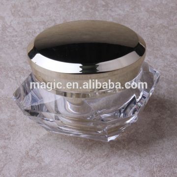 Hot Selling diamond shape jar for cream cream empty jar diamond cream jar