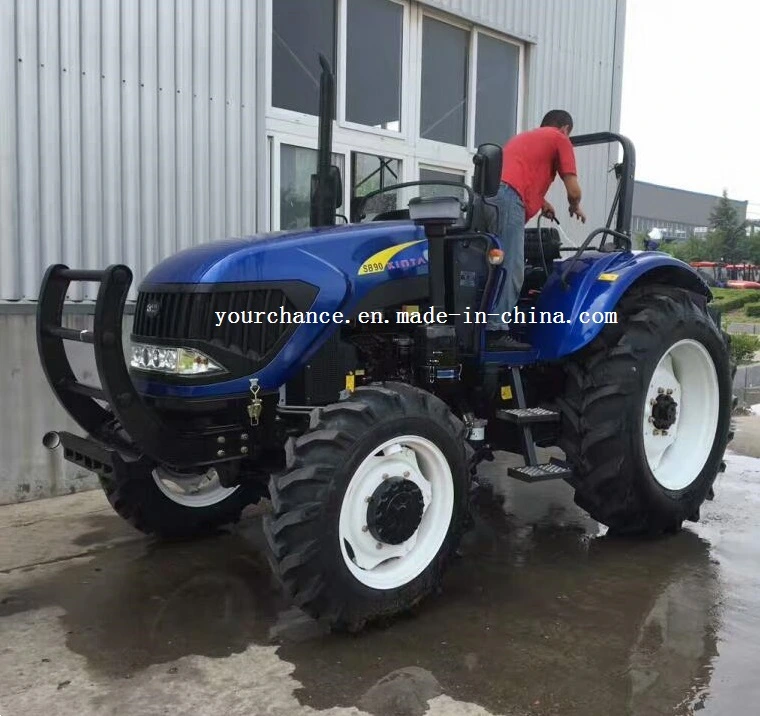 Tip Quality Dq1004 100HP 4WD Wheel Agricultural Farm Tractor China Big Wheeled Farming Tractor with ISO Ce Certificate for Sale