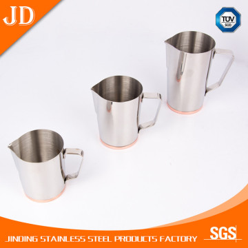 stainless steel milk frother pitcher latte jug