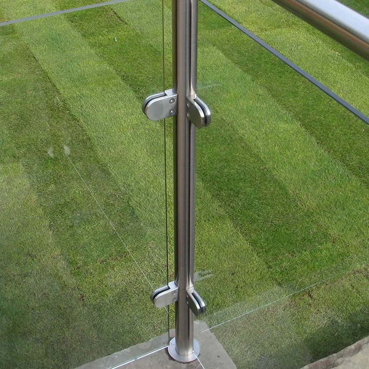 Moderner SS-Handlauf-Außenhandlauf-Glaszaun-Pfosten für Balkon-Treppe