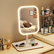 BIJIA Lighted Makeup Mirror: 3 Color Modes & 5X Magnification with Touch Control