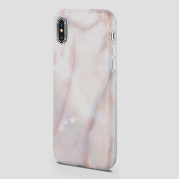 Red granite rock phone case for iphone X cover