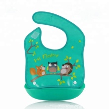 Detachable EVA Plastic Waterproof Baby Bib for Infants and Kids