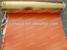 3mm IXPE foam underlay roll golden foam corved golden foil