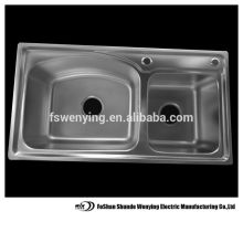 The Square corner stainless steel kitchen sink