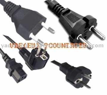 Power cord with connection