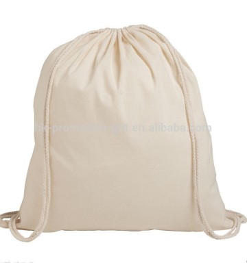 alibaba express blank cotton drawstring bag, canvas backpack blank, cotton backpack blank