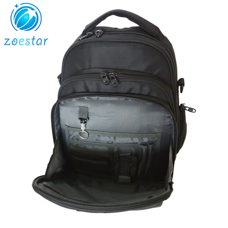 Strong 1680D Laptop Backpack with Document Interlayer Organizers Full-functional Business Bag