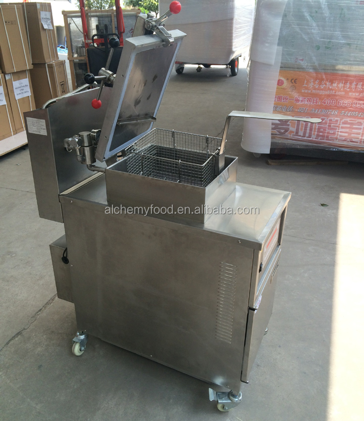 CE Stainless steel KFC industrial commercial chicken gas electric deep pressure fryer