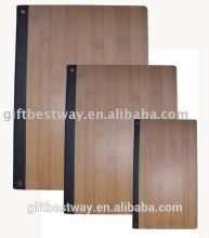 Wood cheque cover holder