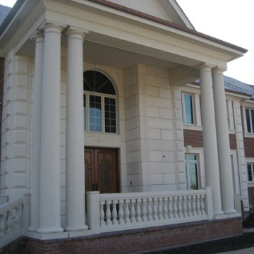 Custom Stone marble porch column round pillar