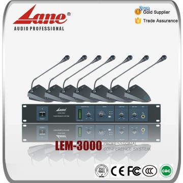 Lane professional video microphone wireless conference system LEM-3000