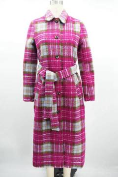 Tweeds 420G Lining Ladies Buttoned Coat with belt