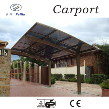 Polycarbonate and aluminum carport collapsible carport