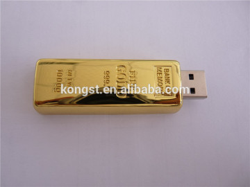 gold bar shape usb flash drive, gold bullion USB flash drive/USB stick