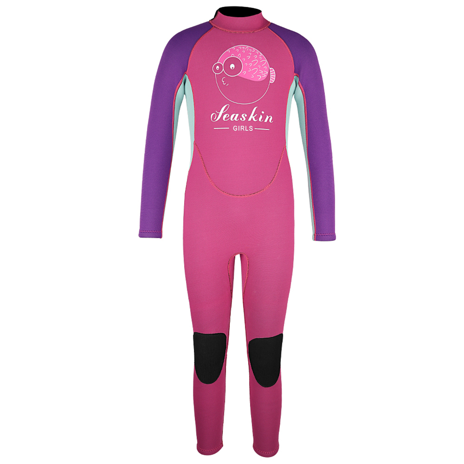 Zeegeten kinderen 3 mm terug zip fullsuit duiken wetsuits