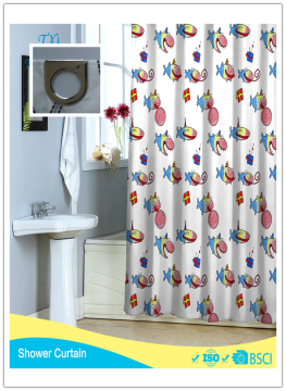 kids whale Fashion Shower Curtain 100%Poly Waterproof Shower Curtain