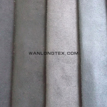 printed poly spandex suede woven fabric