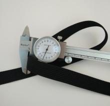 Hot dense hook black 600D hollow polypropylene webbing