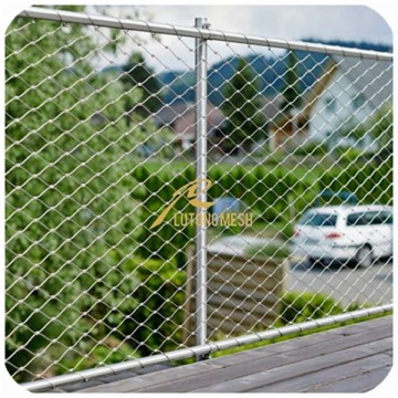 Stainless steel rope mesh for stair railing protective