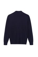 Men's Knitted Mock Neck Stretchable Pullover