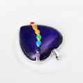 Seven Chakras Stone Lapis Lazuli Heart Pendant