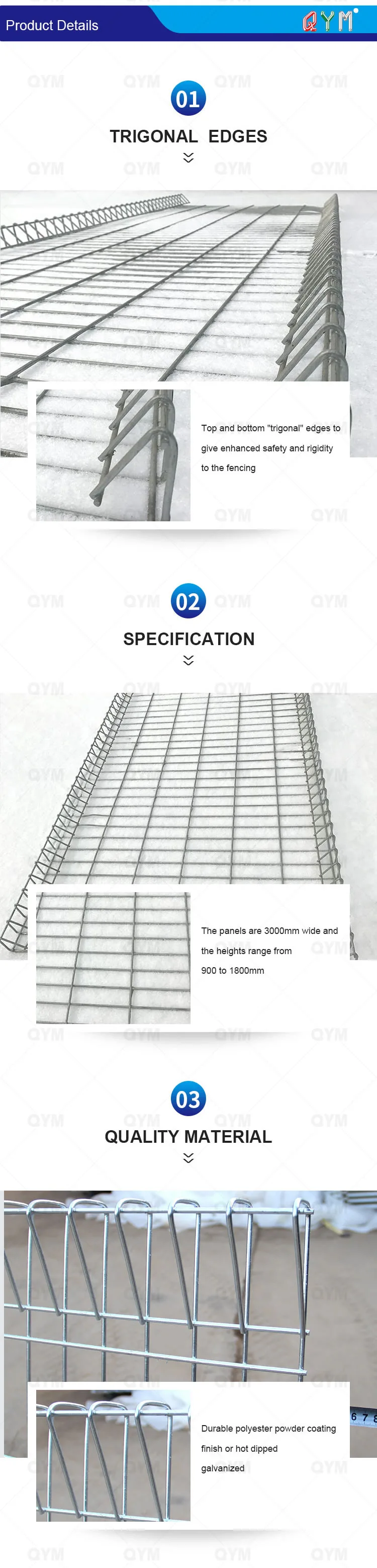 Galvanized Roll Top Welded Fence Brc Fence Malaysia