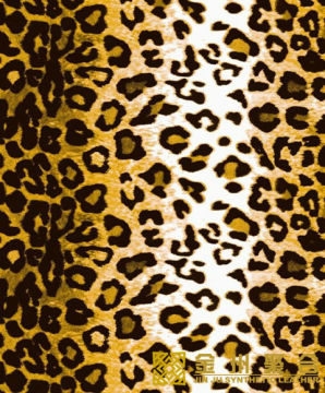 leopard pattern PU embossed fake leather synthetic leather