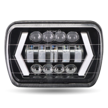 7 Inch Rectangular LED Headlight 5x7 for Off Road Jeeps and Trucks (2006 Jeep Grand Cherokee Compatible)