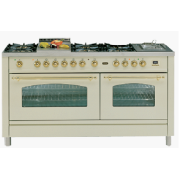 100cm Double Electric Oven 6 Burner