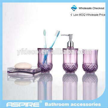 Bathroom Accessories acryl bath set acryl bathroom accessories