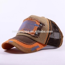 men mesh buckle embroidery washed baseball cap