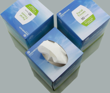 Cube boxed tissues in the car