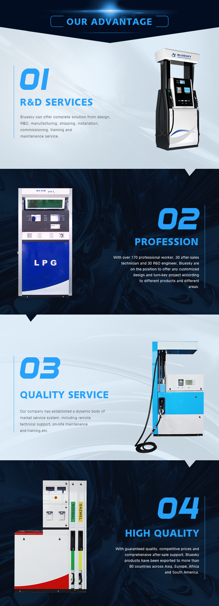 High Quality Factory Price Petrol Station Commercial Fuel Dispenser