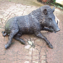 Popular Design Metal Animal Statue Bronze Wild Boar Sculpture