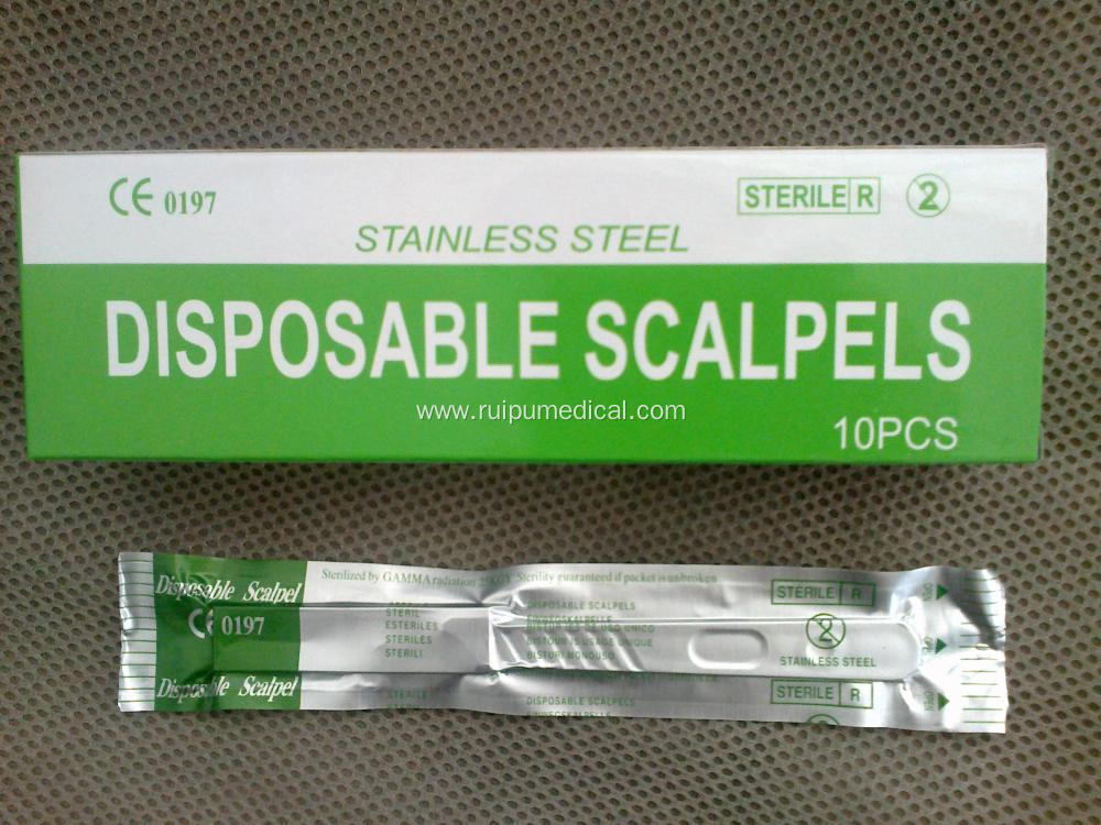 Sterile Medical Surgical Blade With Plastic Handle